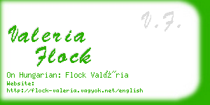 valeria flock business card